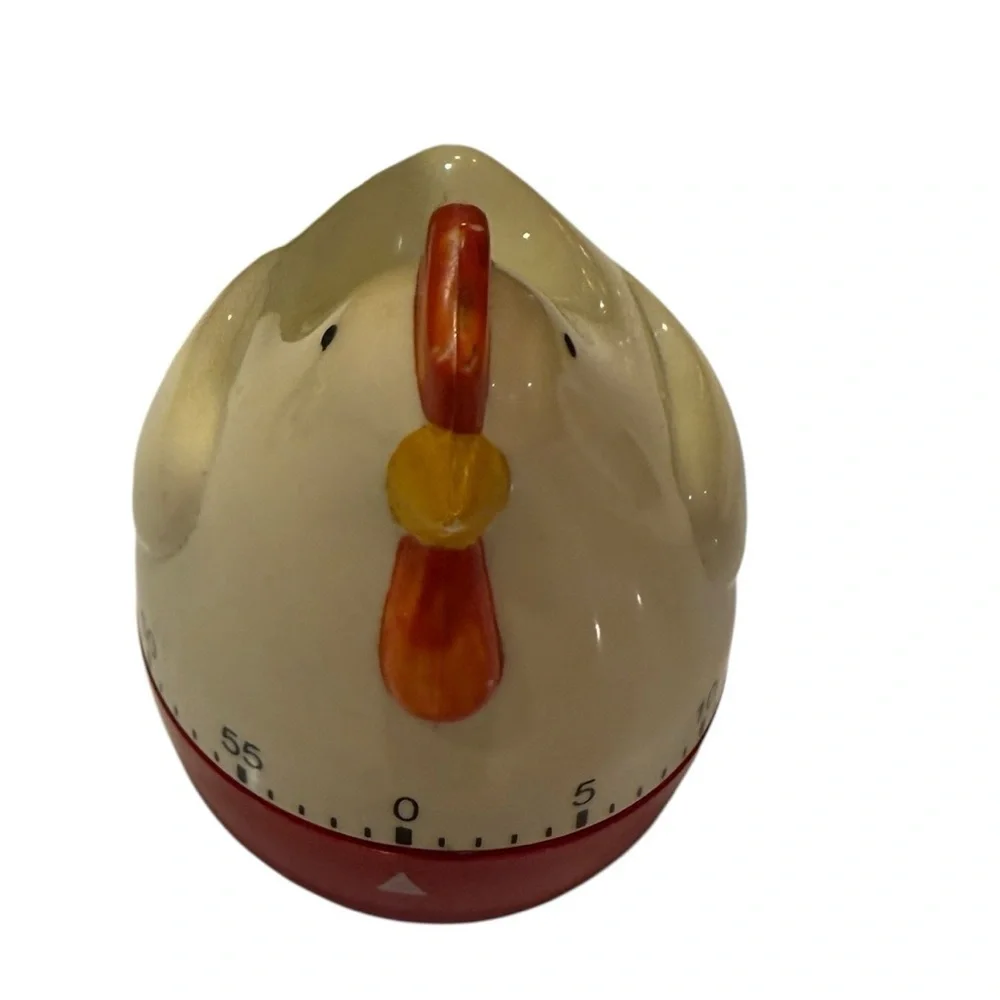 Chicken VTG. Kitchen Timer Mechanical 60 Minute Wind Up Farmhouse Decor (Broken)